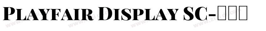 Playfair Display SC字体转换